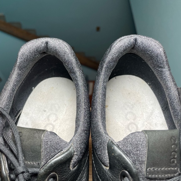 ECCO Mens BIOM Hybrid Yak Leather GORE-TEX Golf Shoes Black 42 8 8.5 Extra Width - Picture 9 of 14